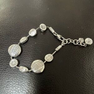 Brighton Silver Patterned Bracelet